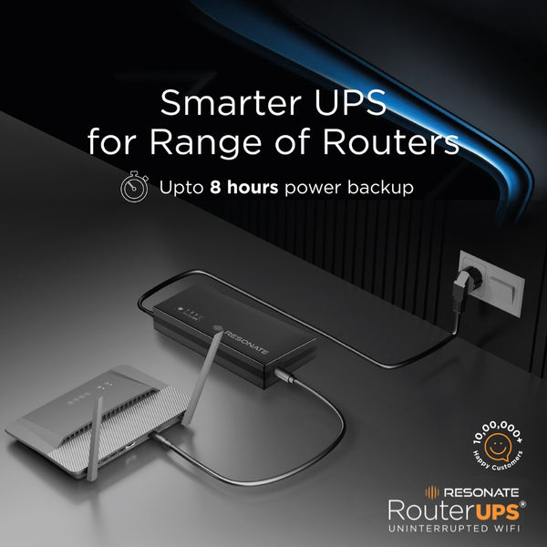 RESONATE RouterUPS, Mini Power Backup for WiFi Router