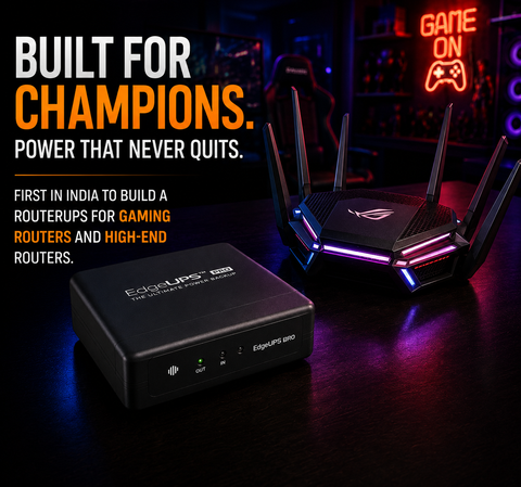 RESONATE EdgeUPS Pro CRU12V5A| Up to 8 Hours Backup | Supports 12V Devices up to 5A | Plug & Play Installation.