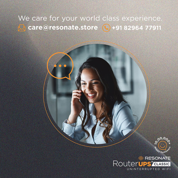Resonate RouterUPS® Classic CRU5V | Up to 6 Hrs Backup | 4000mAh Mini UPS for 5V WiFi Routers, ONTs, Raspberry Pi & IoT Devices | BIS Certified