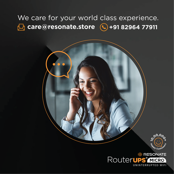 RESONATE EdgeUPS Pro CRU12V5A – Ultimate RouterUPS for High-End Gaming & Dual Band WiFi Routers | No Disconnects During Gameplay | Power Backup for ONTs & Professional Routers