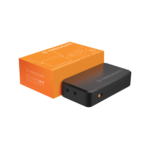 Resonate RouterUPS® NxT | Most Advanced Router UPS for 12V WiFi Router & Modem (Supports up to 3A) | 7800mAh Backup | Intelligent Charging | Up to 6 Hrs Internet