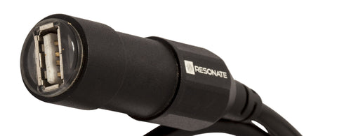 RESONATE ChargePLUS Classic - All Weather, IPX5 Water Resistant, USB Port to charge Smartphone, GPS on motorbike