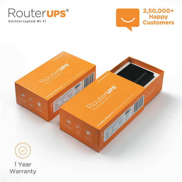 Resonate RouterUPS® Classic CRU5V | 6 Hours Backup Mini UPS for 5V WiFi Routers, ONTs, Raspberry Pi & IoT Devices | 4000mAh Battery, BIS Certified Power Backup
