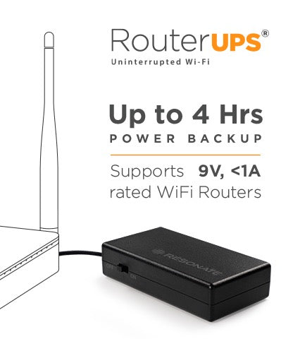 RESONATE RouterUPS CRU9V - Power Backup for WiFi Router, ONTs