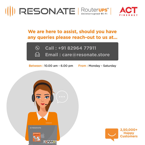 ACT Special Offer on RESONATE RouterUPS®