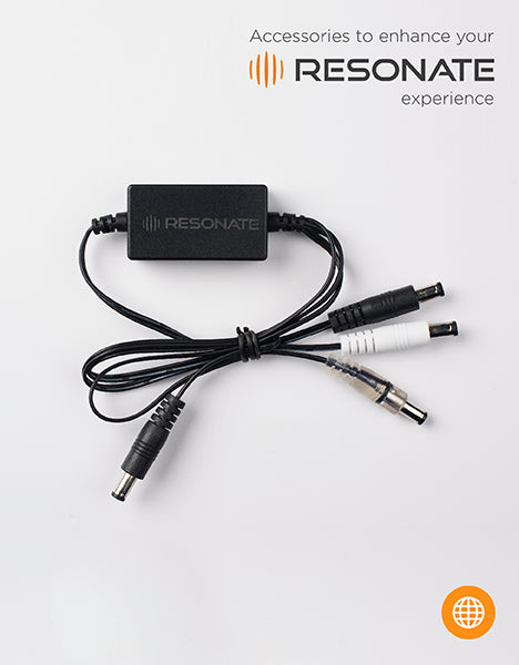 RESONATE MVC (Multi Voltage Cable) Splitter - Supports 5V, 9V, 12V devices and works with RouterUPS CRU12V2 Only