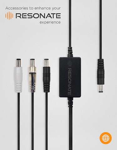 RESONATE MVC (Multi Voltage Cable) Splitter - Supports 5V, 9V, 12V devices and works with RouterUPS CRU12V2 Only